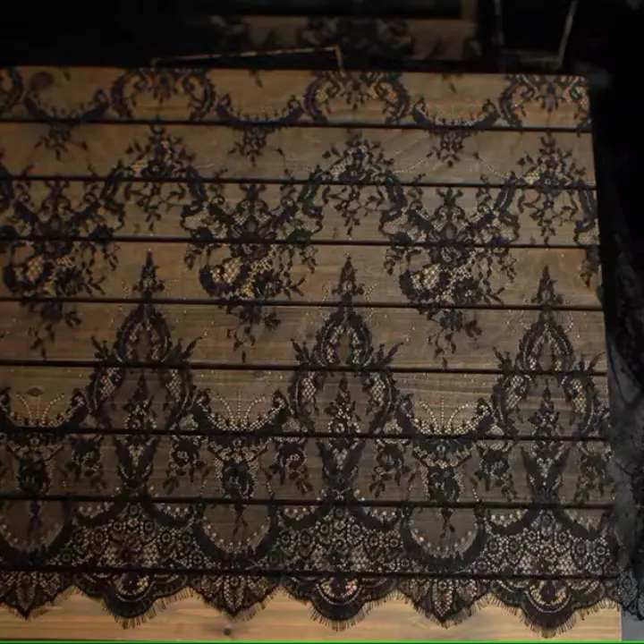 Tela de encaje para pestañas de 3m de largo y 1.5m de ancho tela para vestido de mesa cortina y veil fabricado en poliéster - 1
