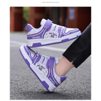 Zapatos de marca para niños, zapatos deportivos de cuero a la moda para niños y niñas, zapatos de tenis para niños, zapatos antideslizantes para correr al aire libre, zapatos de baloncesto - details 25