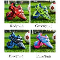 Zapatos de fútbol de la sociedad TF/FG para niños, botas de fútbol escolar, tacos de hierba, zapatillas de fútbol para niño y niña, zapatos de entrenamiento de Futsal al aire libre - details 20