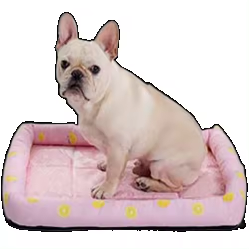Alfombra de refrigeración portátil de seda Suave, antideslizante, lavable para perros, pequeños y medianos - 1