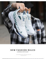 Hebilla rotativa zapatillas de deporte de los hombres aumento de altura 2025 nueva malla transpirable zapatos para correr juventud zapatos casuales - details 5