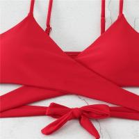 Bikinis de Cintura Alta 2025 Traje de Baño Cruzado con Tiras para Mujer - details 8
