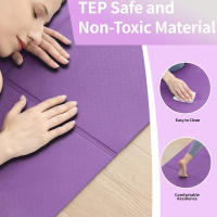 Manta De Yoga Plegable Ecológica TPE Para Viajes Fitness Doble Cara Antideslizante Para Pilates Y Ejercicios Entrega Saco De Compras - details 2