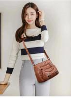 Bolso cruzado de cuero suave de gran capacidad para mujer, bolso de mamá moderno, combina con el día a día - details 12