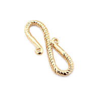 Cierre de latón color oro de 18K en forma de S y M para pulseras y collares, suministros para la fabricación de joyería, accesorios para bricolaje. - details 50
