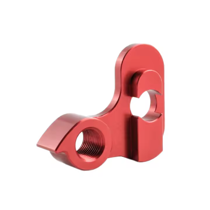 Desviador trasero plegable para bicicleta, modificado de aleación de aluminio colgador, Color Rojo - 1