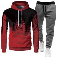 Primavera y otoño, ropa deportiva informal con capucha de Color sólido para hombre, conjunto de moda ajustado para parejas 2025 - details 2