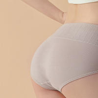 Bragas de Algodón Puro para Mujer de Cintura Alta Estilo Plus Size 5XL Ropa Interior Sexy Transpirable Cuidado de Tela Lavado a Mano Instructions Normales Producto Dangerous Goods - details 2