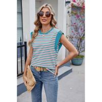 BUNO- Blusas informales holgadas a rayas para mujer, moda de verano 2025, camisas y blusas Vintage de gran tamaño para mujer, Top elegante juvenil para mujer - details 14