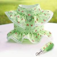 Conjunto de Correa de arnés para Mascotas Ajustable con Encaje Floral Ropa de Perro Linda para Cachorros Accesorios de Arnés para Perros - details 1