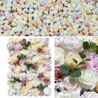 Paneles de flores artificiales para pared, telón de fondo para Banque, fiesta de boda, decoración del hogar, 12 piezas, 15,75x23,62x0,79 pulgadas - details 11