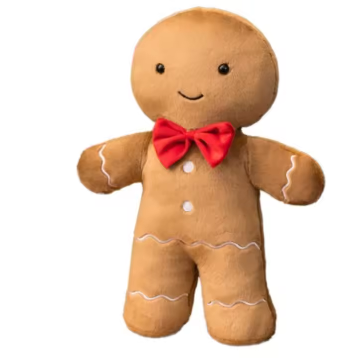 INS Christmas Ginger Bread Plush Pillow Festival Holiday Stuffed Chocolate Cookie Cabin House Decor Cushion Kids Birthday Gift - 1