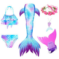 Traje de baño de cola de sirena para niños y niñas, bañador con Monofin - details 24