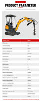 Entrega gratuita de excavadoras de 1,7 toneladas EPA excavadoras de motores Kubota mini excavadoras domésticas de 1 tonelada y 2 toneladas excavadoras pequeñas rippa a la venta - details 2