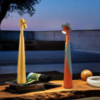 Luz de noche lámpara de escritorio creativa luz ambiental pie alto multifunción sala de estar comedor lámpara de escritorio de carga portátil - details 1