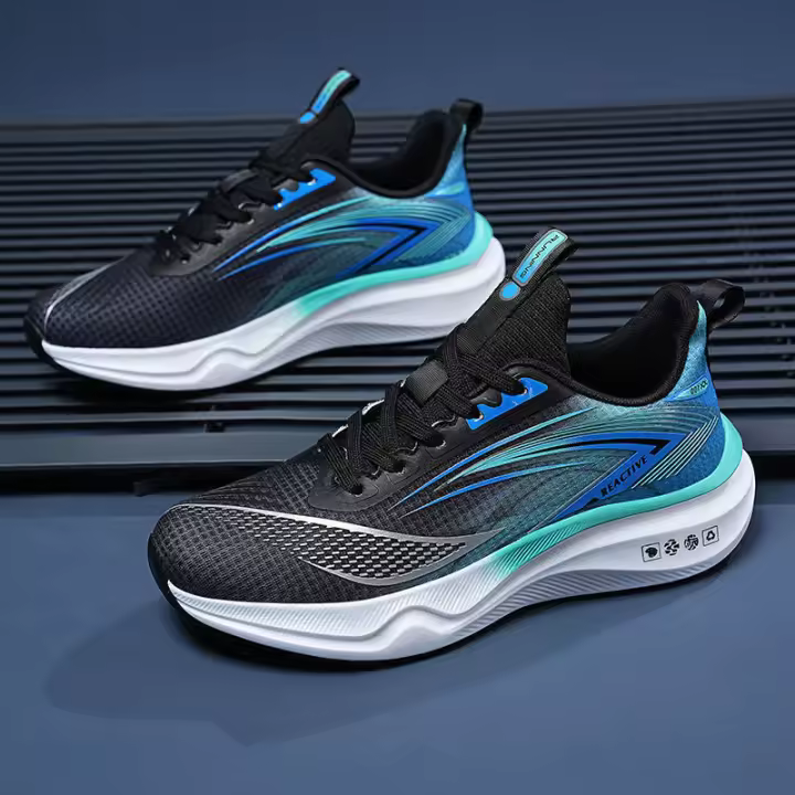 Zapatillas de Correr para Hombres Cómodas, Antideslizantes, Resistentes al Desgaste - 1