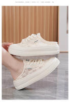 Nuevos zapatos versátiles de malla de encaje para mujer, zapatillas deportivas y de ocio de verano, finas y transpirables. - details 18