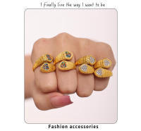 Anillo Corazón Serpentine with Circonita de Color Anillo de Mujer de Acero Inoxidable Chapado en PVD Gold 18K Joyas de Lujo para Mujer - details 1