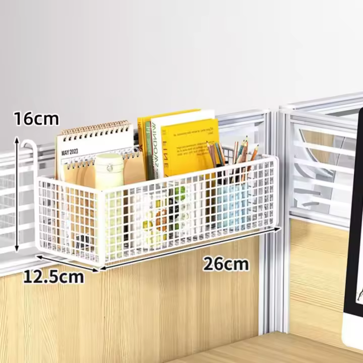 Estante de almacenamiento colgante para cabecera de cama de gran capacidad, diseño de rejilla, ahorra espacio, estante de almacenamiento para baño, caja de pañuelos multiusos - 1