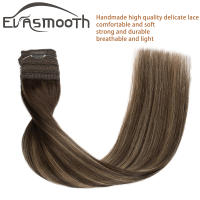 Extensión de cabello Halo, línea de pescado ombré, extensión de cabello humano, línea elástica de cristal resaltada con Clip en peluca, cabello 100% Remy - details 1
