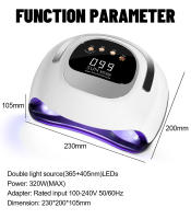 Secador potente de 320W y 72LED con pantalla táctil grande, lámpara de secado profesional para todo tipo de esmaltes de uñas de Gel - details 9