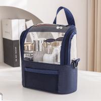 Bolsa de hombro para brochas de maquillaje profesional, contenedor de cosméticos de tela Oxford ligera, bolsa de almacenamiento de cosméticos transparente impermeable - details 4