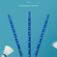 2 piezas de juego de raqueta de bádminton 777 con marco grande, construcción de aleación de hierro, disponible en azul, negro, morado - Incluye bolsa de transporte, perfecto para entusiastas de los deportes al aire libre, regalo ideal para Navidad y Año - details 1