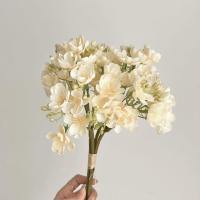 4 uds/paquete de flores de jazmín artificiales blancas, ramos artificiales decorativos DIY, flores falsas de plástico de simulación - details 15
