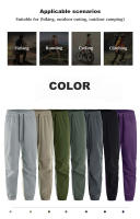 LNGXO Pantalones de Verano de Secado Rápido Impermeables, Elásticos, Ideales para Jogging, Senderismo, Acampar, Escalar - details 8