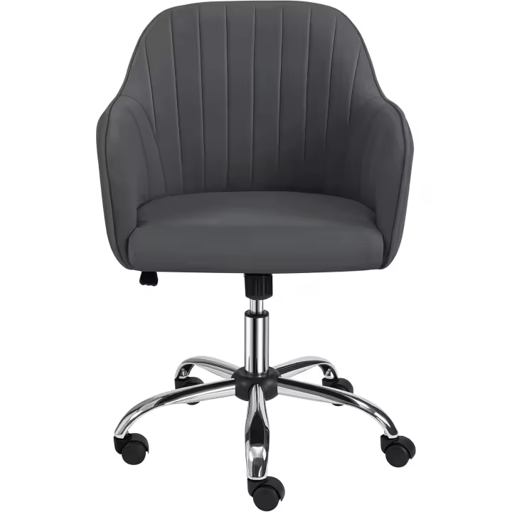 Ordenador Sillón Reclinable Giratorio de 360 °   Silla Altura Ajustable Carga 136 KG Color Blanco - 1