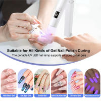 Mini secador de uñas LED UV para manicura, lámpara de pie portátil ultravioleta profesional, luz de secado de uñas - details 2