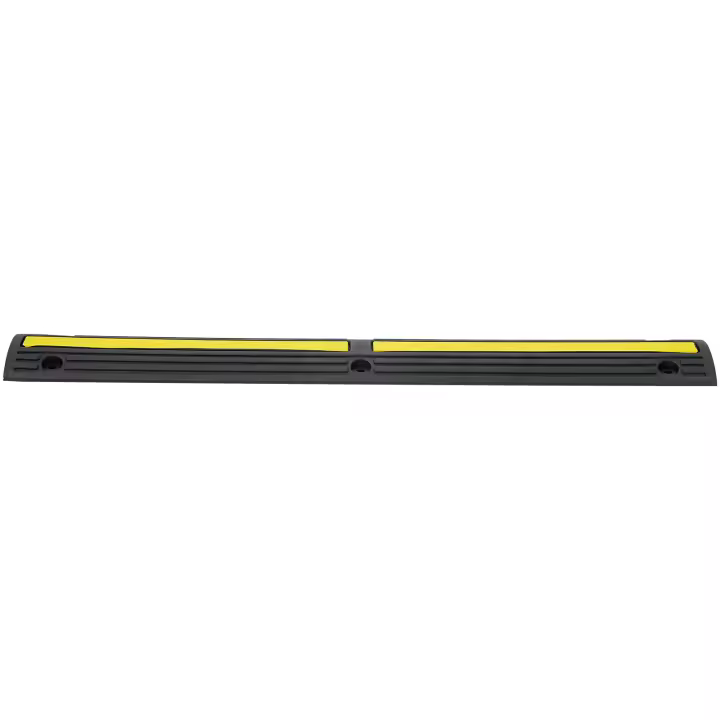 SucceBuy Rampa protectora de cable de 3,28 pies, paquete de 4 canales, capacidad de 18000 libras, caucho resistente, para áreas residenciales - 1