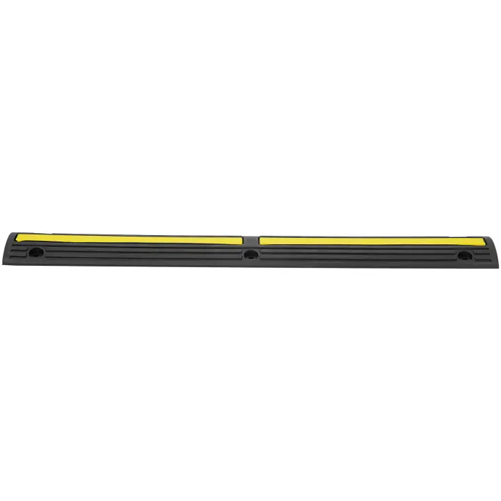 SucceBuy Rampa protectora de cable de 3,28 pies, paquete de 4 canales, capacidad de 18000 libras, caucho resistente, para áreas residenciales - 1