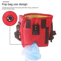 Bolsa de cintura portátil para aperitivos, bolsa de almacenamiento fácil para comida de perro, cinturón ajustable de gran capacidad, bolsa de adiestramiento de cachorros, Bolsa para popó - details 2