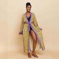 Kimono de Playa para Mujer Cubierta de Traje de Baño Largo con 9 Colores Cardigan Suelto Sarong - details 3