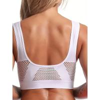Sujetador deportivo con almohadillas incorporadas, transpirable, alta elasticidad, sin aros, perfecto para yoga, fitness, correr - details 30