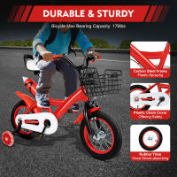 Bicicleta de acero rico en carbono para niños, 12 pulgadas, para niños de 3 a 9 años - details 5