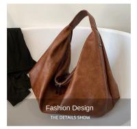 Bolsos de hombro grandes negros para mujer, bolso de compras grande, bolso cruzado de cuero suave de calidad de Color sólido, bolso de mano de viaje para mujer - details 5