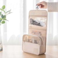 Bolsa de Almacenamiento de Maquillaje de Viaje Impermeable Organizador de Cosméticos de Nylon con Gancho Bolsa de Higiene Personal de Alto Diseño - details 8