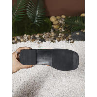 Sandalias planas de talla grande para mujer, nuevo estilo, punta cuadrada, informales, elásticas en la espalda - details 10