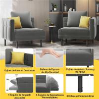 Sofá Cama de Terciopelo Versátil y Comodable para Sala de Estar, Dormitorio y Gabinete - details 8