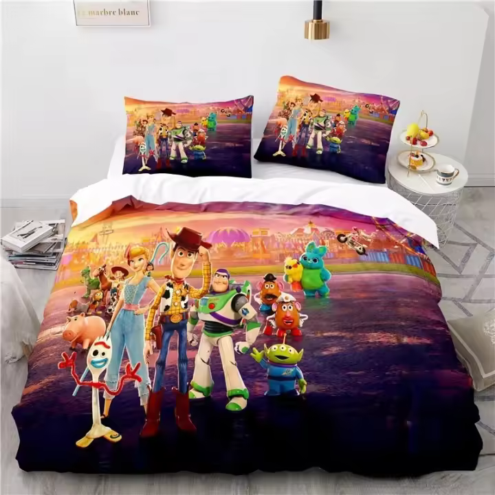Juego de Ropa de Cama Toy Story Buzz Lightyear Funda de Duvet para Adultos, Niños y Rey - 1