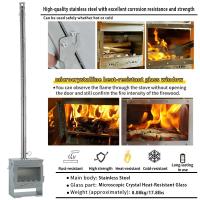 Soomloom Estufa de leña portátil de acero inoxidable para acampar al aire libre, estufa de leña de combustión secundaria para aventuras acogedoras - details 2
