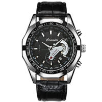 Hombre calendario a prueba de agua brillante reloj no mecánico con esfera grande - details 14