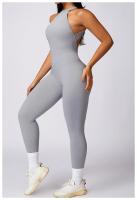 Ropa de yoga de una pieza con diseño de melocotón sin mangas, secado rápido, perfecta para pilates y fiess Fabricado en China - details 16