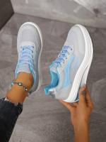 Zapatillas Deportivas Casuales Nuevas Otoño 2023 para Mujer Moda Transpirable Malla Zapatos Planos con Plataforma Zapatos Vulcanizados - details 8