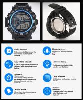 SHUNWAY Shengwei Student Simple impermeable deportes al aire libre brillo reloj electrónico hombres - details 4