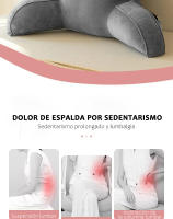 Cojín de respaldo Triangular para sofá, almohada decorativa para cabecera de cama, tumbona, lectura de TV, Lumbar - details 1