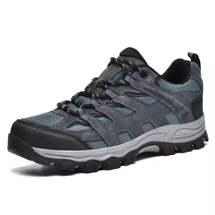Zapatos Deportivos informales transpirables para hombre, zapatillas antideslizantes para montañismo, superficie de red de senderismo, talla grande - 1