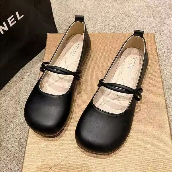 Zapatillas Casuales para Mujer Suaves, Cuerda Redonda, Punta Abierta, Tacón Plano, Ideal para Vestido de Verano - 1